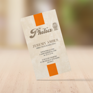 Carte De Visite Simple Philia