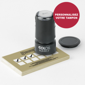 Carte de fidélité avec tampon