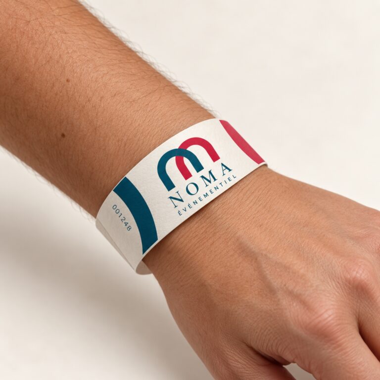 Bracelet papier personnalisé