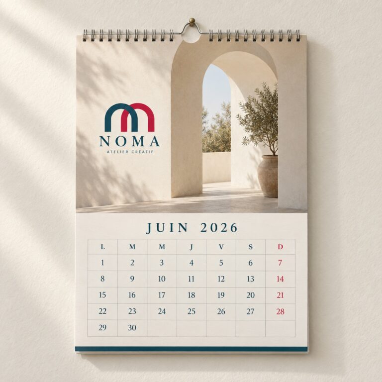 Calendrier mural A4 (21 x 30 cm)