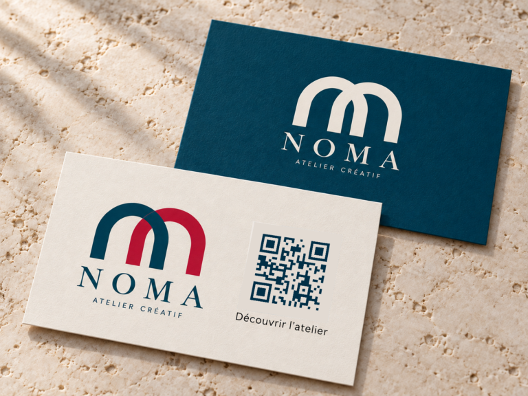 Carte de visite avec QR code