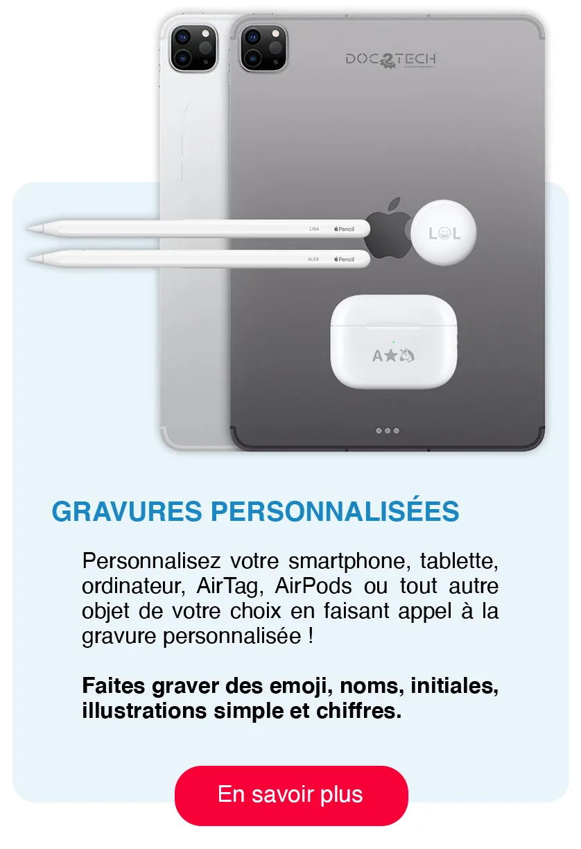 Bannière Gravures personnalisées Doc2Tech