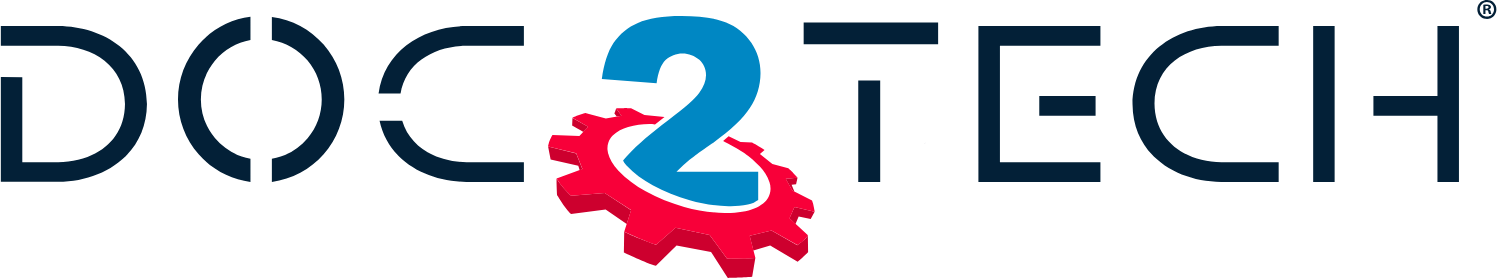 Logo Doc2Tech créé par Createeve