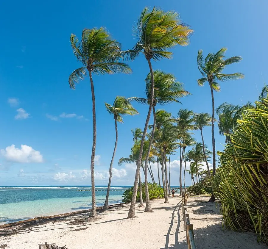 Plage de la Caravelle à Sainte-Anne