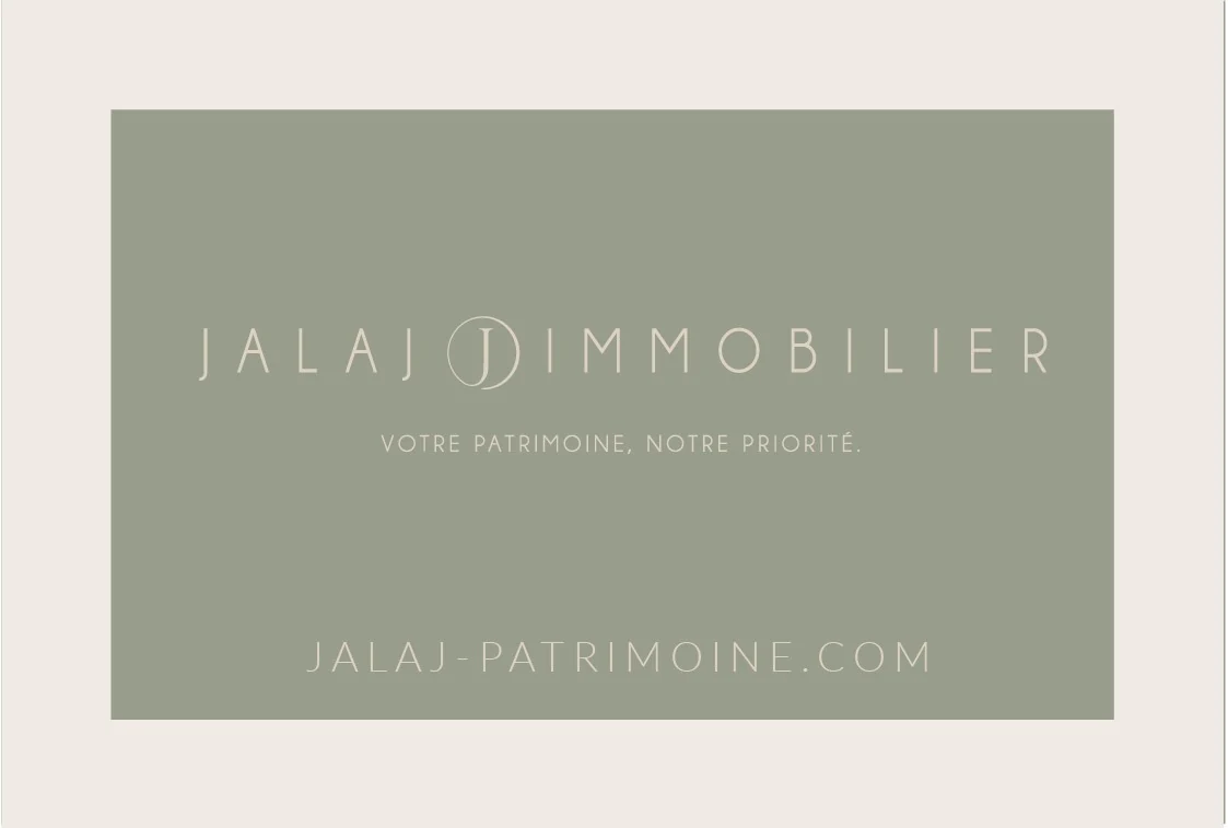 Recto de la carte de visite Jalaj Immobilier