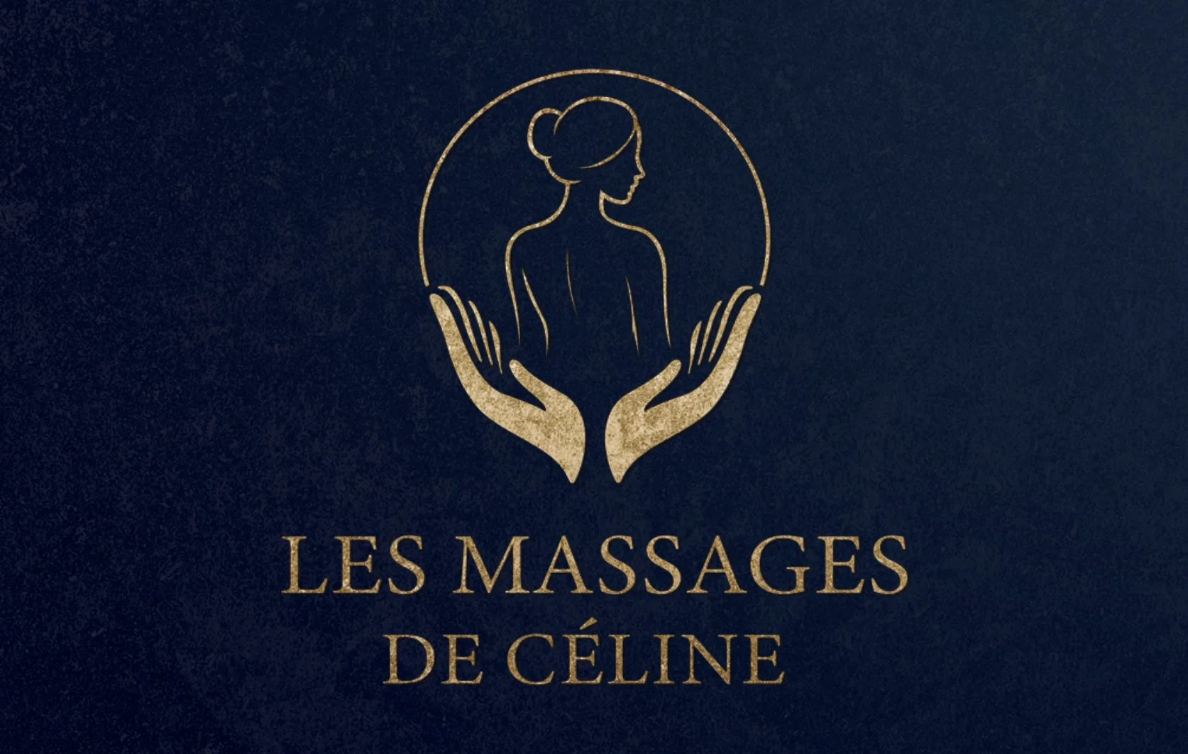 Recto de la carte de visite Les Massages de Céline