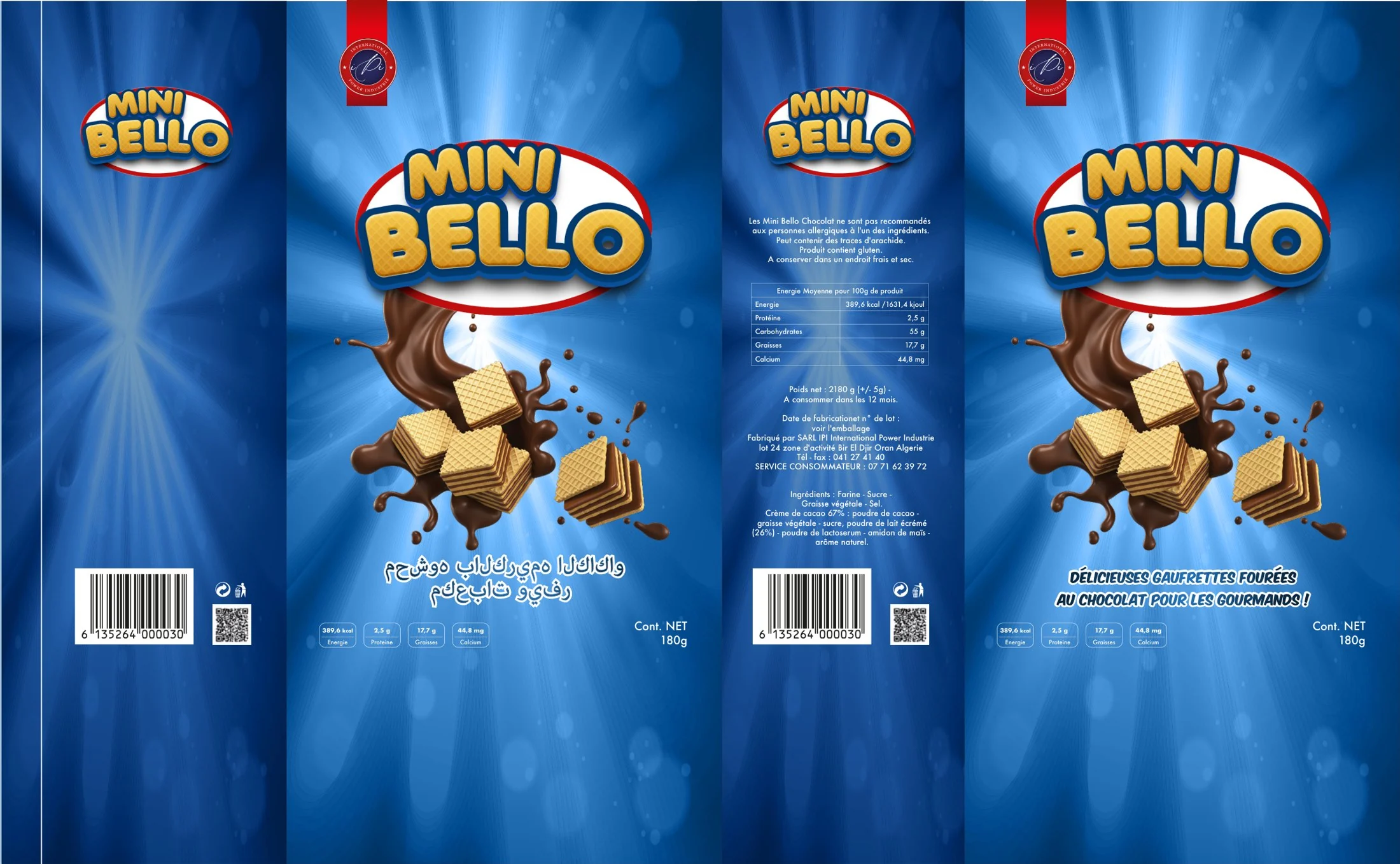Sachet Mini Bello à plat, version finale
