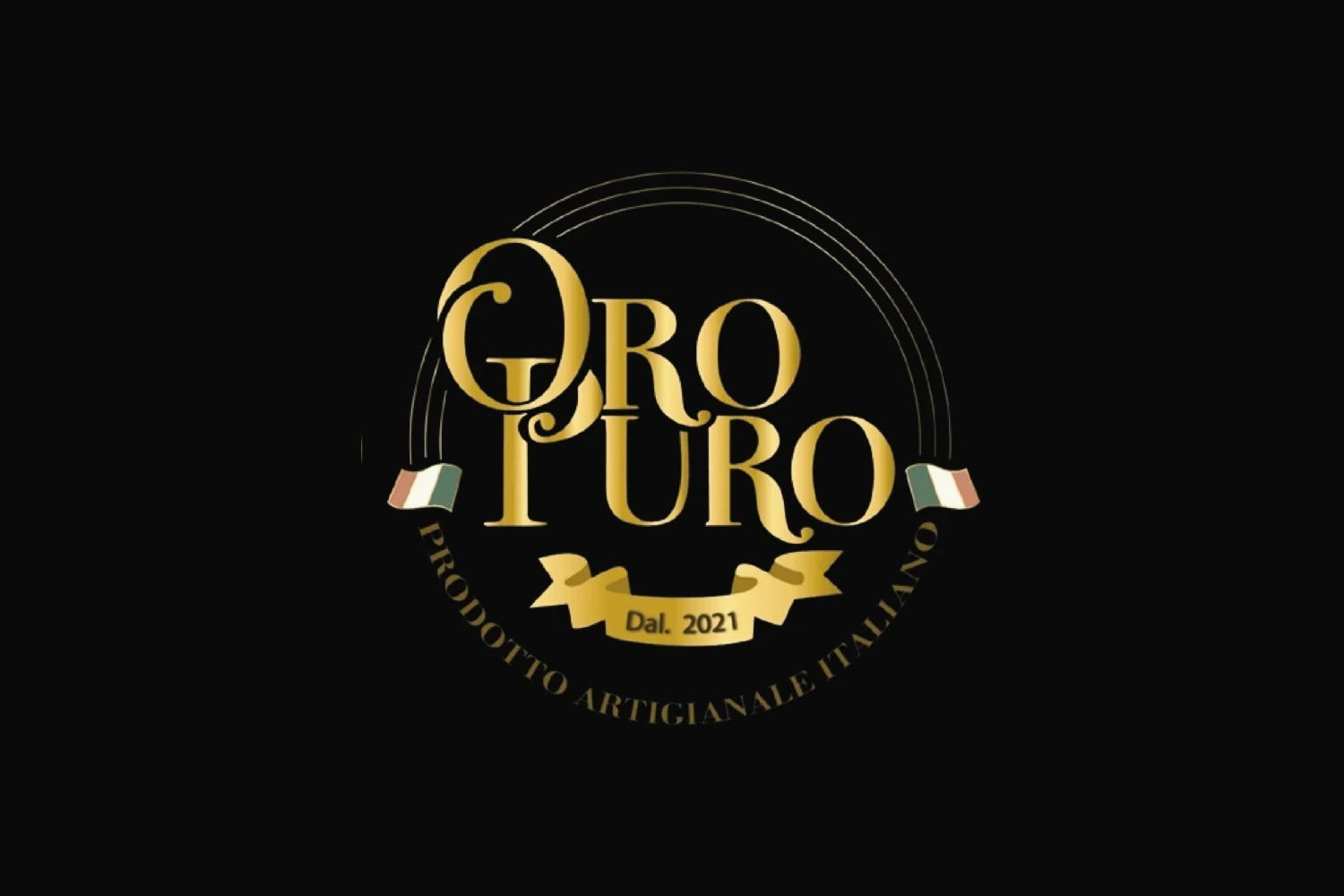 Logo Oro Puro sur fond noir