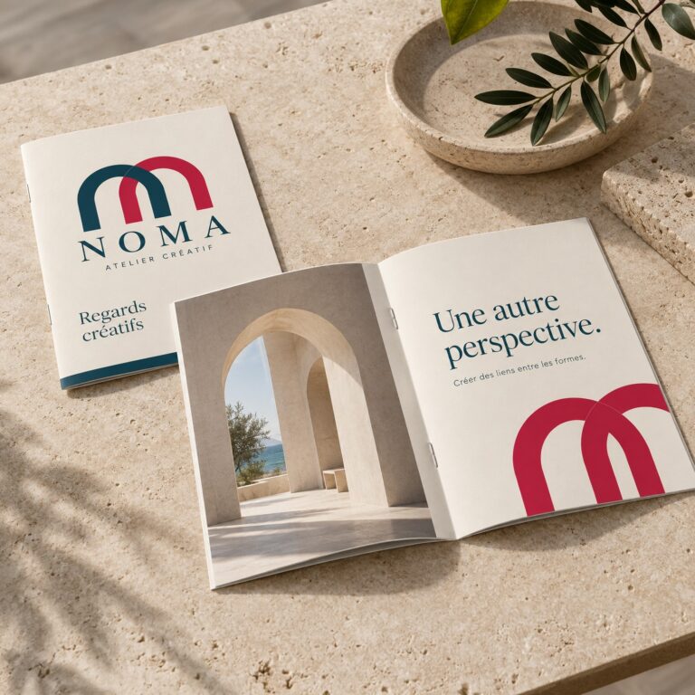 Brochure agrafée