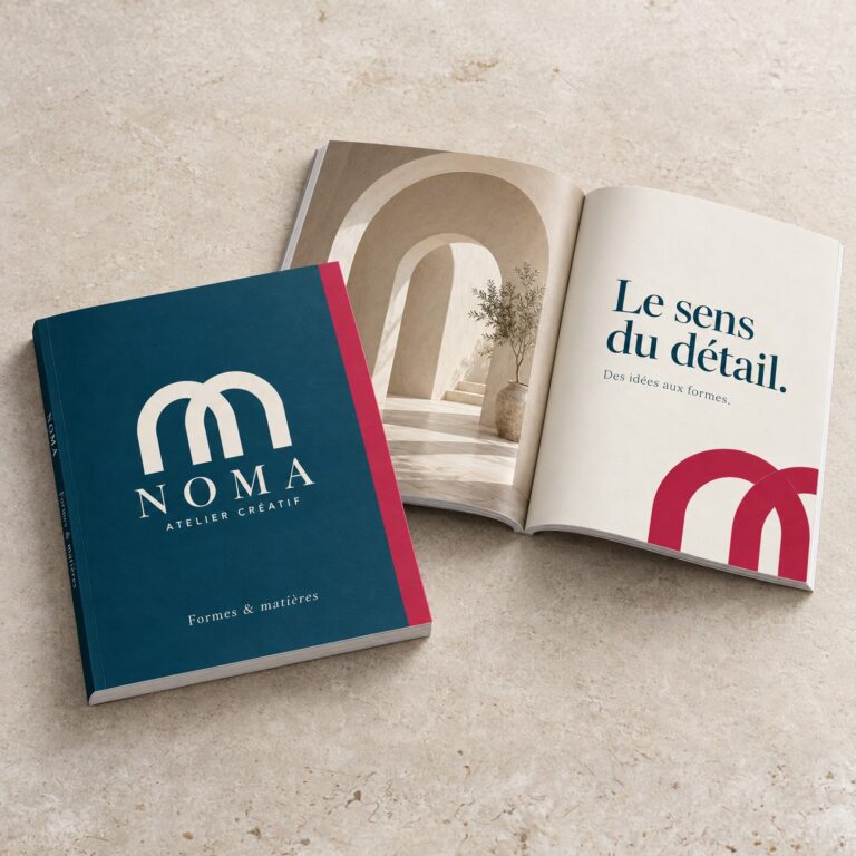 Brochure carrée dos carré collé
