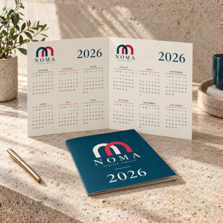 Calendrier A4 2 volets