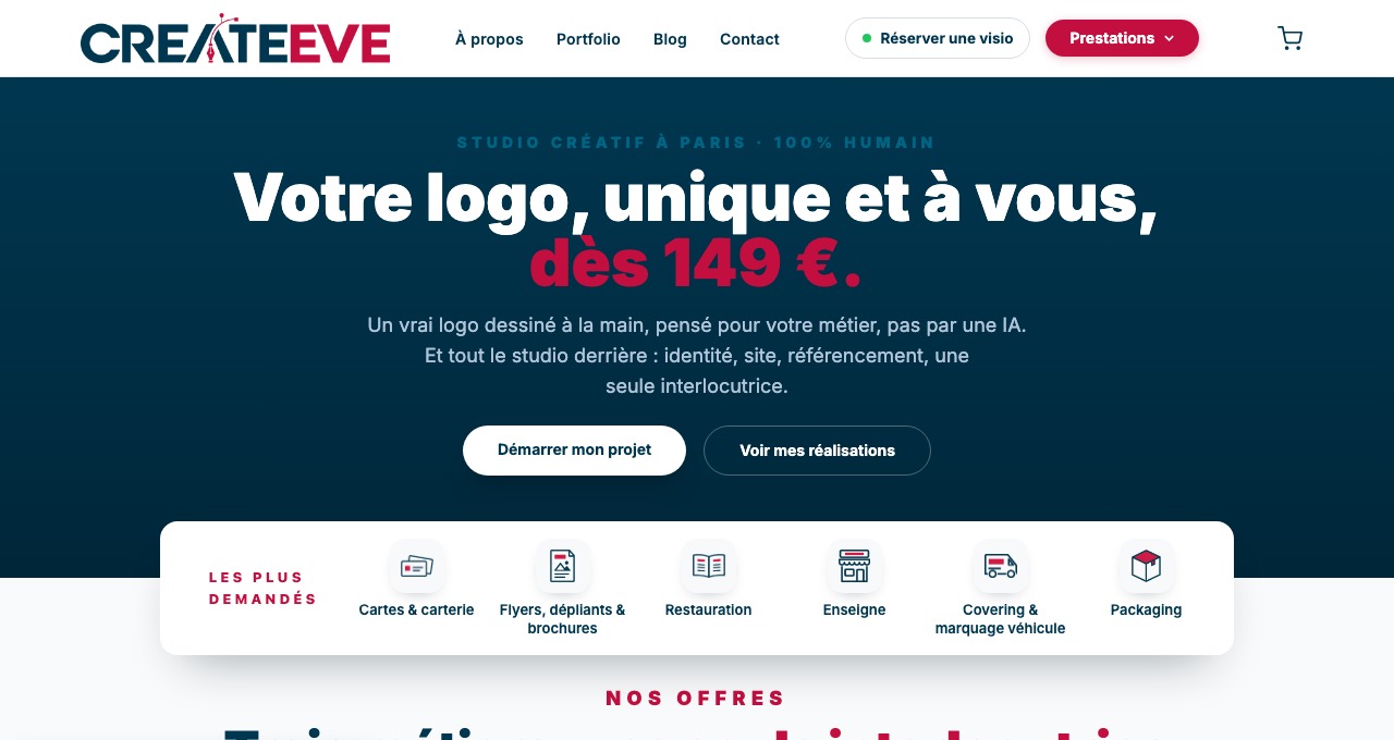 Site Createeve créé par Createeve