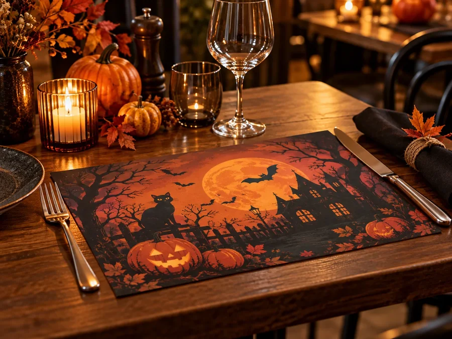 Set de table Halloween dressé