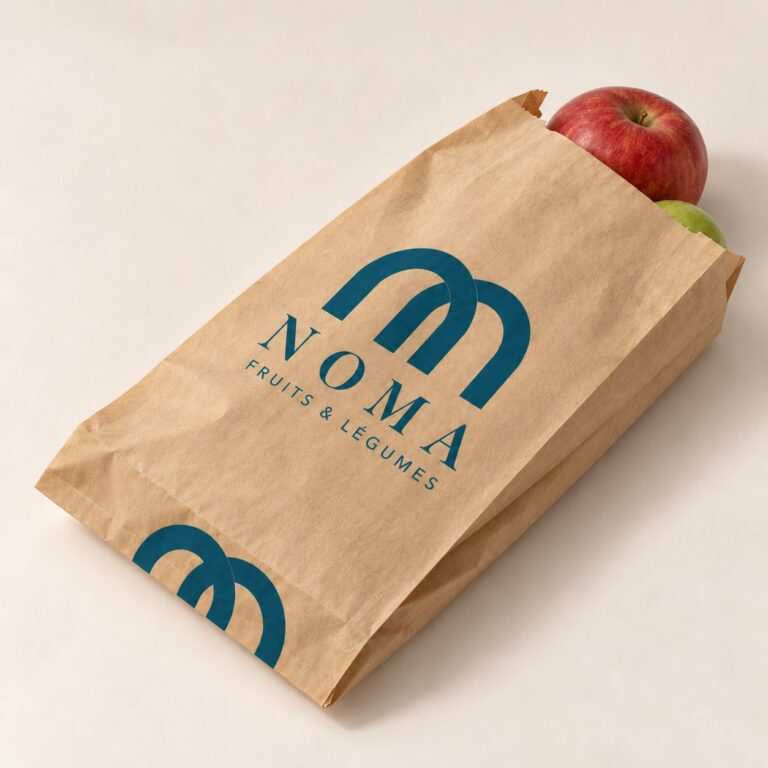 Sachet kraft brun personnalisé